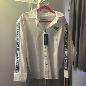 Karl Lagerfeld Paris, oversized blouse size small